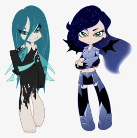 Transparent Stocking Anarchy Png - Mlp Nightmare Moon And Queen Chrysalis, Png Download, Transparent PNG
