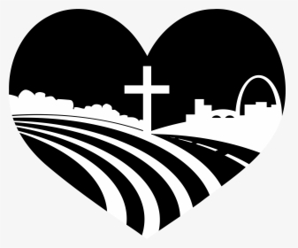 Logo Heartland Baptist Church Heart - Cross, HD Png Download, Transparent PNG