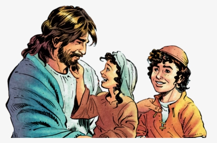 Jesus - Jesus With Kids Png, Transparent Png, Transparent PNG