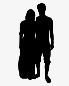 Couple-silhouette - Pareja Sentados Silueta Png, Transparent Png, Transparent PNG