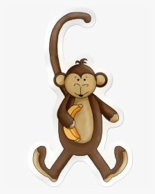 Monkey Clip Art Free Monkey, Monkey Illustration, Safari - Clipart Jungle Animals Monkeys, HD Png Download, Transparent PNG
