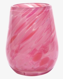 Pink & Red Wine Glass - Vase, HD Png Download, Transparent PNG