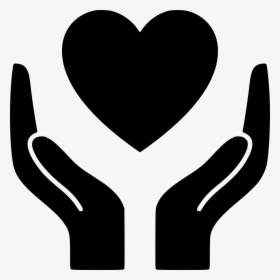 Computer Icons Hand Heart Image Vector Graphics - Heart In Hand Icon, HD Png Download, Transparent PNG