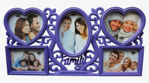 Family 5 Photo Frame Png, Transparent Png, Transparent PNG