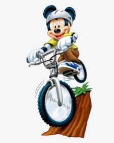 Disney Character On Bike, HD Png Download, Transparent PNG