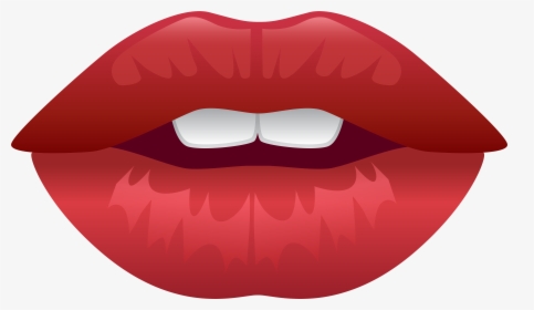 Lips Red Png Clip Art - Tongue, Transparent Png, Transparent PNG