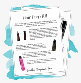 Hair Prep - Brochure, HD Png Download, Transparent PNG