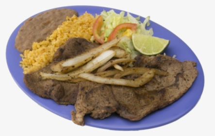 Carne Asada Combo/steak With Onions - Milanesa, HD Png Download, Transparent PNG