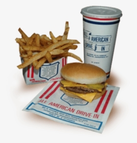 All American Hamburger Drive-in Food - All American Hamburger Drive, HD Png Download, Transparent PNG