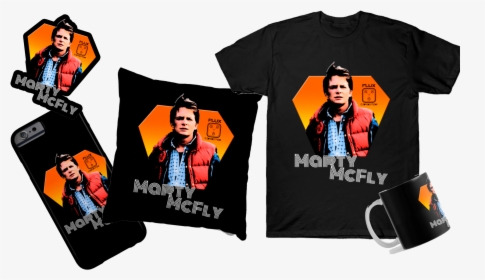 Marty Mcfly Tshirt, Mug, Phone Cases - Active Shirt, HD Png Download, Transparent PNG