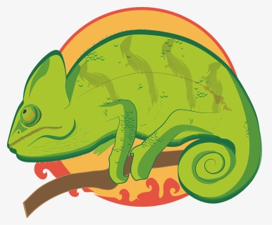 Svg Free Stock Chameleon Clipart Reptile - Illustration, HD Png Download, Transparent PNG