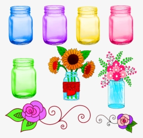 Colorful-jars, HD Png Download, Transparent PNG