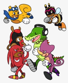 Oh Boy Oh Boy I Love Me Those Chaotix Folks - Cartoon, HD Png Download, Transparent PNG