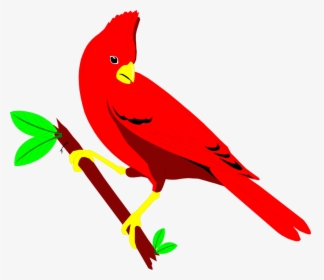 Cardinal Free Stock Photo Illustration Of A Red Cardinal - Transparent Red Bird Gif, HD Png Download, Transparent PNG