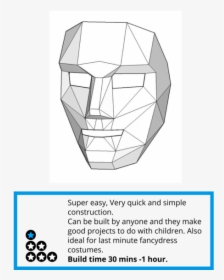 Paper 3d Face Mask, HD Png Download, Transparent PNG