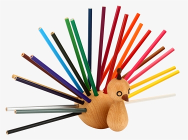 Transparent Color Pencils Png - Colouring Pencil Holder Peacock, Png Download, Transparent PNG