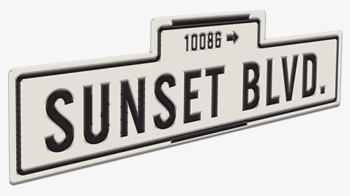 Sunset Boulevard - Signage, HD Png Download, Transparent PNG