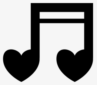 Musical Heart Notes - Music Notes With Heart Clipart, HD Png Download, Transparent PNG