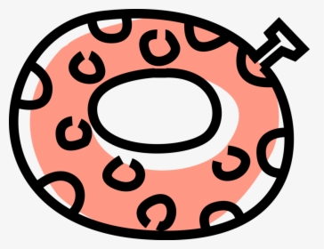 Vector Illustration Of Inflatable Donut Swimming Pool - Circle, HD Png Download, Transparent PNG