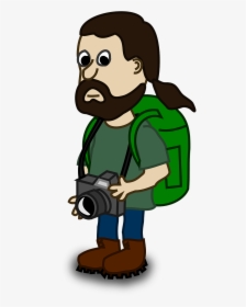 Cartoon Character With Camera, HD Png Download, Transparent PNG