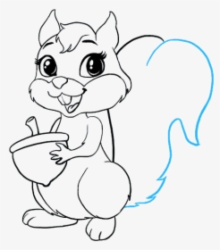 Clip Art Cartoon Squirrels - Cartoon Sketches Of Squirrels, HD Png Download, Transparent PNG