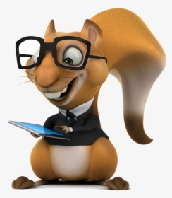 Clip Art Cartoon Animal Play Mobile - 3d Squirrel Png, Transparent Png, Transparent PNG
