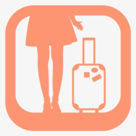 Traveling Clipart Woman Traveler - Bungee Girl App Icon, HD Png Download, Transparent PNG