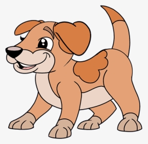 How To Draw Cartoon Dog - Drawing Of A Cartoon Dog, HD Png Download, Transparent PNG