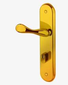 Gold Door Handle Png Clip Art - Transparent Door Handle Clipart, Png Download, Transparent PNG