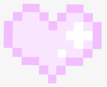 #heart #purple #pastel #sticker #pixel #pixelart #cute - Overlays For Template Picsart, HD Png Download, Transparent PNG