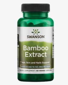 Swanson Bamboo Extract Vegetable Capsules, 300 Mg, - Swanson Bamboo Extract, HD Png Download, Transparent PNG