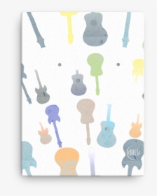 Image Of Pastel Guitars On Canvas - Illustration, HD Png Download, Transparent PNG