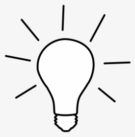 Idea, Light, Light Bulb, Electric Bulb, Lamp, Bulb - Bulb Clip Art Black, HD Png Download, Transparent PNG