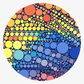 Orange, Yellow Blue Circles Pattern - Circle, HD Png Download, Transparent PNG
