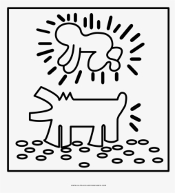 Keith Haring Coloring Page - Semplice Keith Haring Disegni, HD Png Download, Transparent PNG
