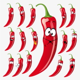 Cartoon Red Chili Pepper, HD Png Download, Transparent PNG