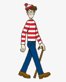 Wally Walking  								 Title Wally Walking - Funny Memes Wheres Waldo, HD Png Download, Transparent PNG