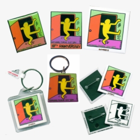 Keith Haring National Coming Out Day Logo Button Lapel - Art, HD Png Download, Transparent PNG