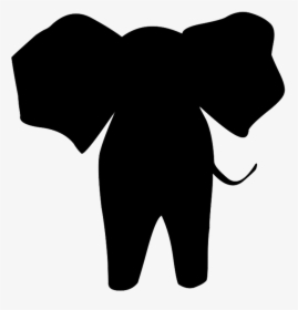 Animal Silhouette, Silhouette Clip Art - Black And White Silhouette Of Elephants, HD Png Download, Transparent PNG
