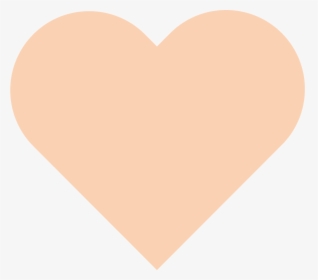 Peach Heart - Heart, HD Png Download, Transparent PNG