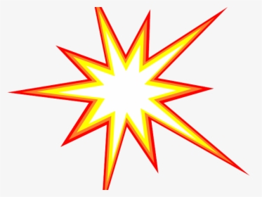 Comic Clipart Starburst - Transparent Background Cartoon Explosion, HD Png Download, Transparent PNG