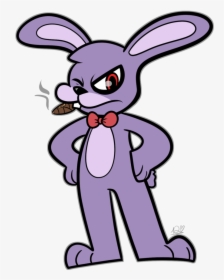 Domestic Rabbit Easter Bunny Hare Mammal Purple Cartoon - Day6 Young K Fox, HD Png Download, Transparent PNG