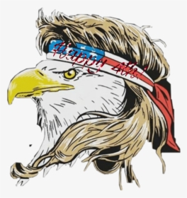 #fourthofjuly #eagle #merica #challenge #challengeaccepted - Bald Eagle With Mullet, HD Png Download, Transparent PNG