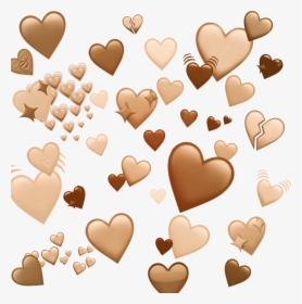 Brown Heart Png🎮🤭✨ - Heart Emoji Png Brown, Transparent Png, Transparent PNG
