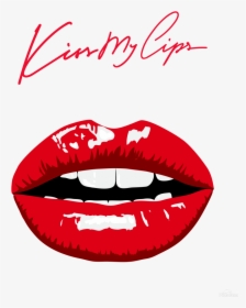Kiss9aa Print - Pink Lips Clip Art, HD Png Download, Transparent PNG
