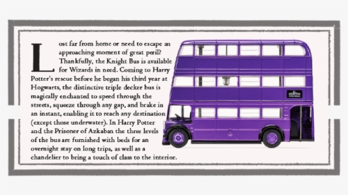 Triple Decker Knight Bus - Corgi Harry Potter Triple Decker Knight Bus 1/76, HD Png Download, Transparent PNG