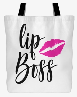Lipboss Canvas Tote Shopping Bag - Lips Clip Art, HD Png Download, Transparent PNG