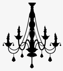 #black #chandelier - Transparent Background Chandelier Vector, HD Png Download, Transparent PNG