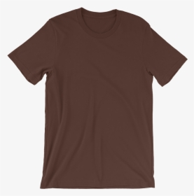 Blank Mockup Wrinkle-front Brown - T-shirt, HD Png Download, Transparent PNG