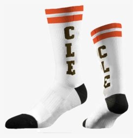 Cle White Socks [tag] - Hockey Sock, HD Png Download, Transparent PNG